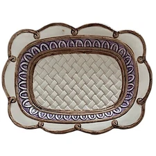 FITZ AND FLOYD Vintage 1995 Omnibus Soap Dish 6”x 4” Trinket Tray