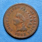 1883 Indian Head Cent Penny ~ F FINE ~ US Type Coin Collectible