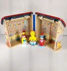 8th Wonder UK 5 Pc Wooden Circus Play Set Tent Lion Peg Man Women