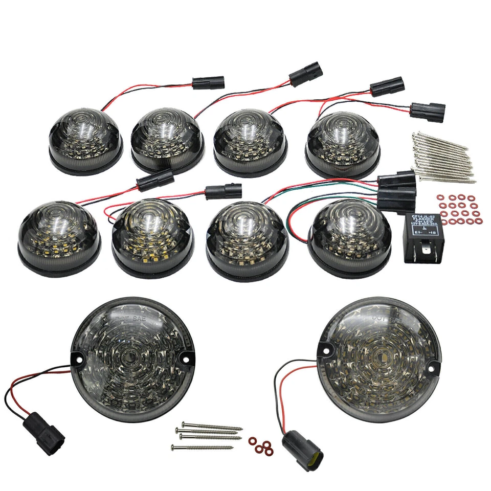 Nero Completo Luce a Led Set di aggiornamento Per Land Rover Defender 90 110 Foto 2 de 4