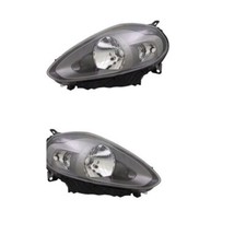 COPPIA FARI PROIETTORI FIAT PUNTO EVO DAL 2012 PARABOLA SCURA COME ORIGINALE
