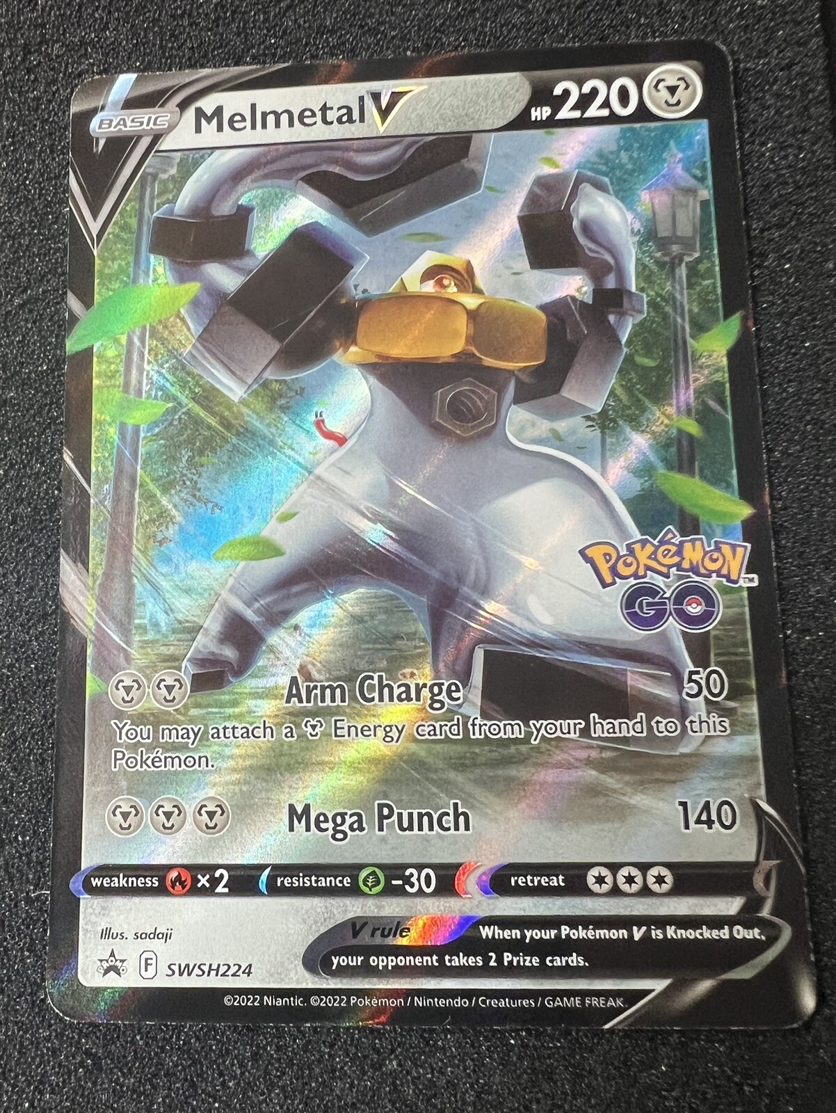 Pokemon Card Melmetal V SWSH224 Sword & Shield: Black Star Promos Near Mint Holo