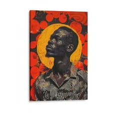 Modern African Man Canvas Art framed canvas wallart decor