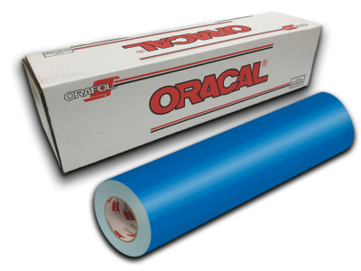 12'' X 5yd - Azure Blue Oracal 651 Craft & Hobby Cutting Vinyl Roll