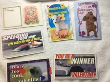 LOT! VTG 1990s Paper Magic Valentines NASCAR puppies Bears by Tina