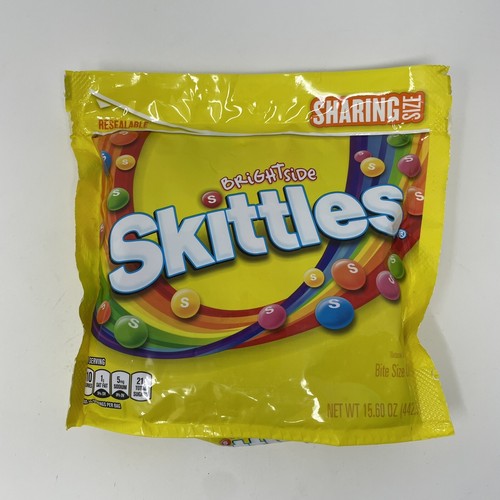 Skittles Brightside Sharing Size Bags Fruity Candy Resealable 15.6oz