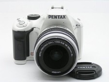 Pentax K-x 12.4MP Digital SLR Camera White w/18-55mm Lens Kit English Language