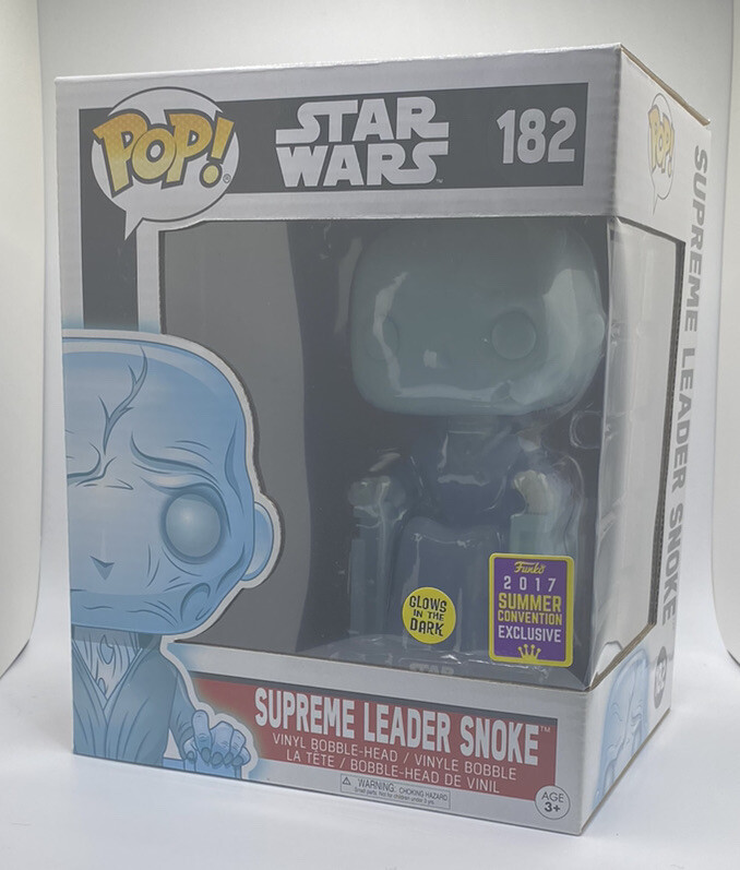 Supreme Leader Snoke Star Wars Funko Pop! # 182 Glow In The