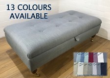 AUFBEWAHRUNGSHOCKER - BOX - FUSSHOCKER - LAURA ASHLEY - DALTON STOFF Farbe Beinwahl