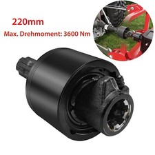 Zapfwellen Freilaufkupplung 220mm, 1 3/8" AG IG 6 Zahn Vielkeilwelle max. 3600Nm