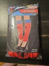 Marvel Spider Girls Leg Warmers Adult Size New Spider-Man Spiderman NIP