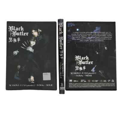 Complete Black Butler S1-4 ( 57 Episode ) + 9 OVAs + Movie DVD English Sub + Dub