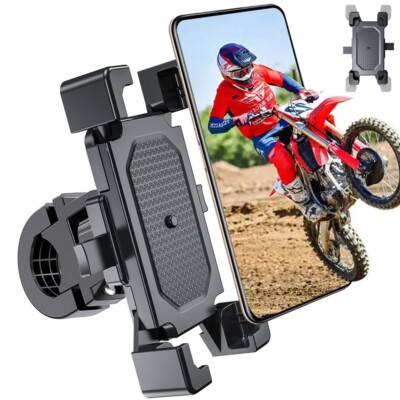 Motorcycle ATV Handlebar Phone Mount Holder Bicycle Bike Bracket