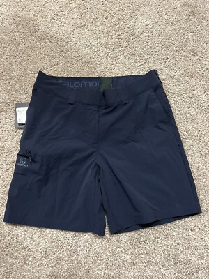 Salomon Wayfarer Shorts Womens Hiking Pants Shorts Functional Titanium New