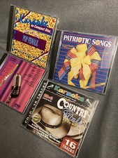 4 Disc Lot - Sing Patriotic Songs Karaoke CD Various  1992 Female Artist READ