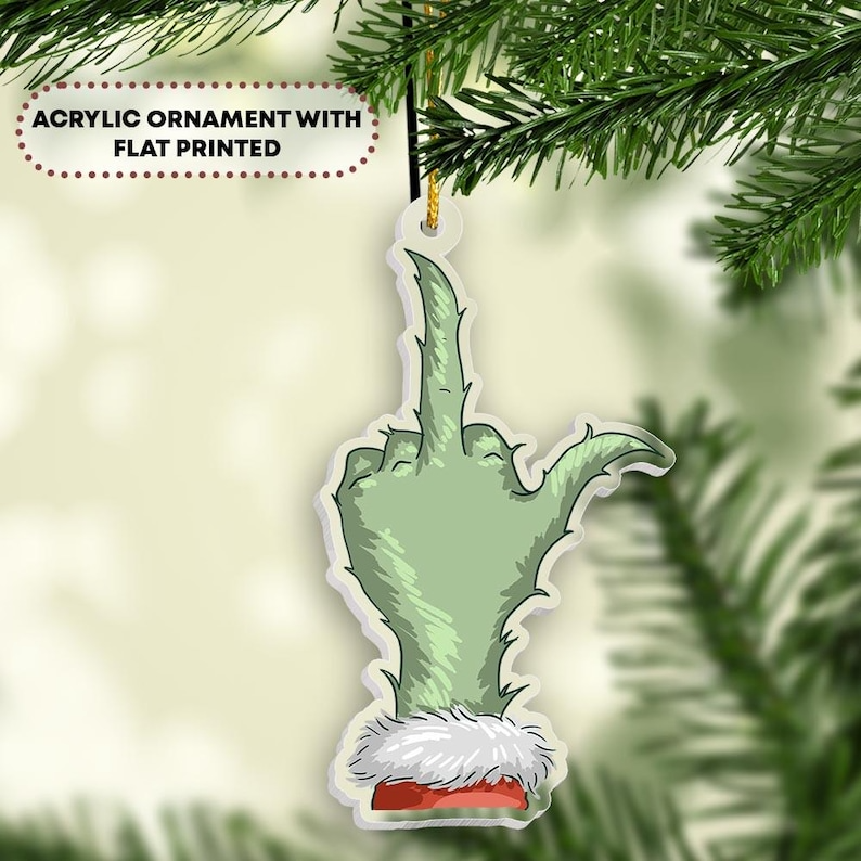 Grinch Christmas Ornament - Festive Holiday Decor & Gift Idea