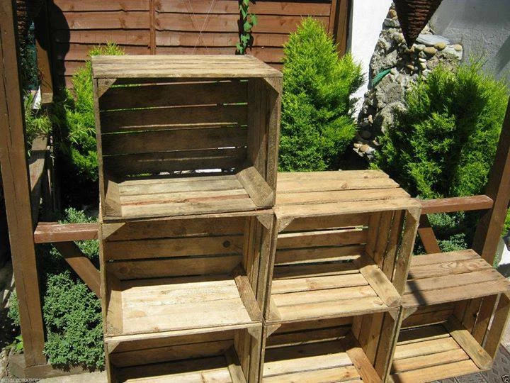 APPLE CRATES - CHOOSE YOUR QTY - RUSTIC & VINTAGE Wooden Boxes - FREE Delivery - Image 3 of 4