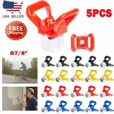 5PCS Airless Paint Spray Gun Tip Nozzle Guard Seat For Titan Wagner Sprayer Tool
