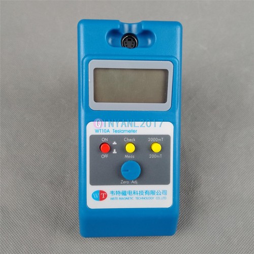 NEUF WT10A LCD Tesla Compteur Gaussmètre Surface Testeur de Champ Magnétique + Fonction Ns - Photo 2/6