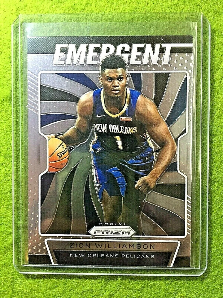 Tarjeta de novato Zion Williamson Panini Prizm camiseta #1 Pelicans SP RC 2019-20 Prizm