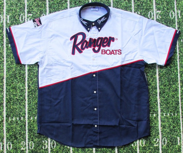 Ranger Boats Xxl 2xl Ranger Cup Pro Tournament Navy Blue Red White Fishing Shirt Ebay