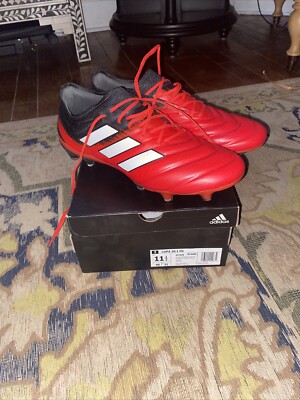 Adidas Copa 20.1 FG Soccer Shoes, Size 11.5, Mutator, Sense, Red Black