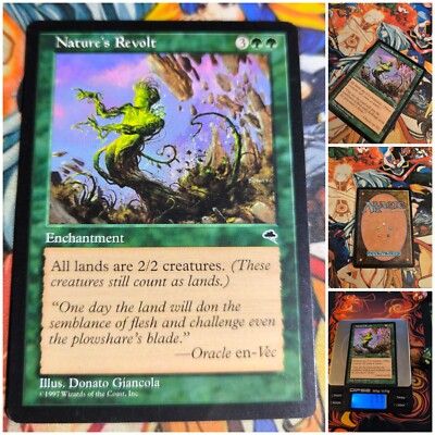 MTG Natures Revolt    Nm Tempest 1997 Magic the Gathering  Og Green Card Rare