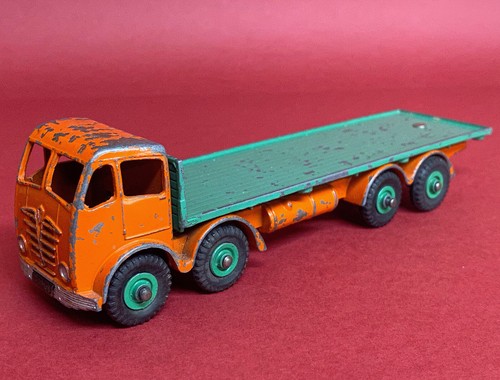 1954-57 Dinky Foden Type Two Cab Flatbed Orange/Green No902 Good - Picture 4 of 7