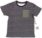 Boy's Billabong Border Stripe Pocket Tee / T Shirt. Size 4. NWT, RRP $29.99.