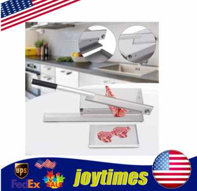 Heavy Duty Manual Meat Bone Cutter Chicken Cutting Machine Commercial Chopper US