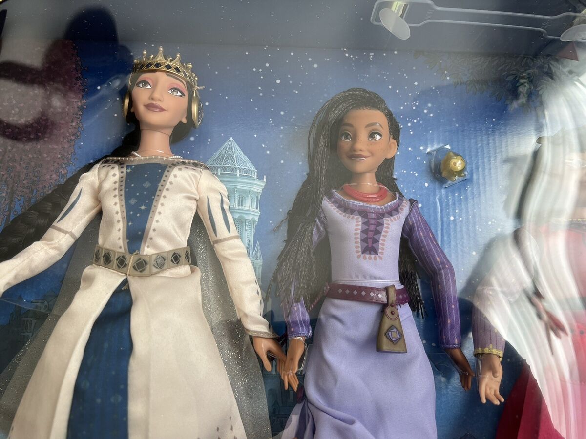 Disney Wish Doll Pack Gift Set Asha, Dahlia, Queen Amaya and Disney Wish Doll Pack Gift Set Asha, Dahlia, Queen Amaya and