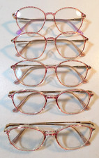 VINTAGE 5 Pc. LOT ELAN 5169 VIOLET DEMI 49/17 EYEGLASS FRAME LOT NOS HU2 