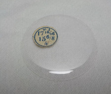 GLASS POCKET WATCH CRYSTAL WATCHMAKER SIZE 17 14/16 H 4 REPLACEMENT PART 229