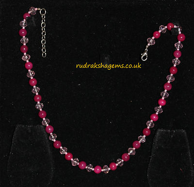HALSKETTE STEIN SCHMUCK EDELSTEINE SCHMUCK HANDWERK DIWALI WEIHNACHTSGESCHENK HÜBSCH