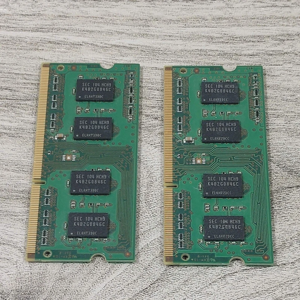 Samsung 2GB PC Memory Card Model 2BG 1Rx8 PC3-10600S-09-10-222 RAM Set of 2 - Image 4 of 4