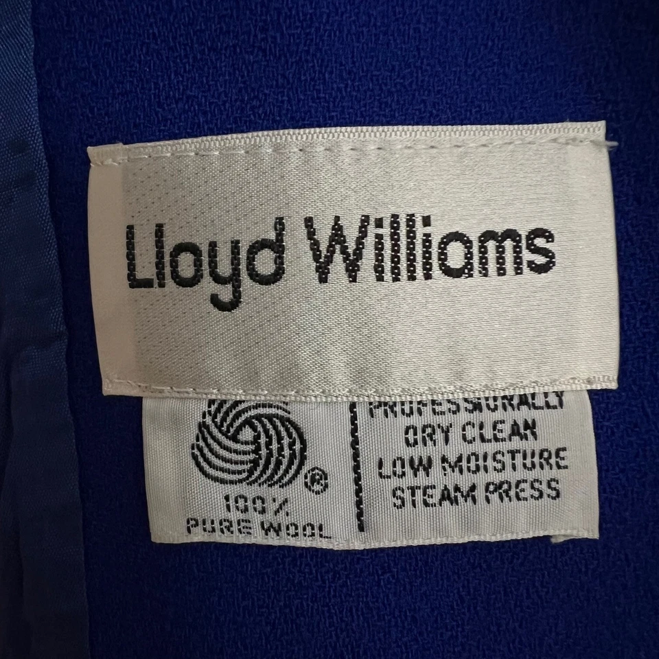 Blazer Traje Chaqueta De Colección Lloyd Williams 12 Mujeres Azul Lana Academia Preppy Foto 2 de 4