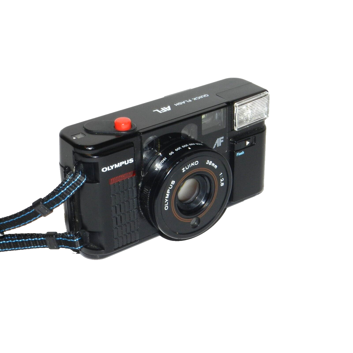 Olympus Quick Flash AFL Film Camera w/ 38mm 1:2.8 Zuiko Lens