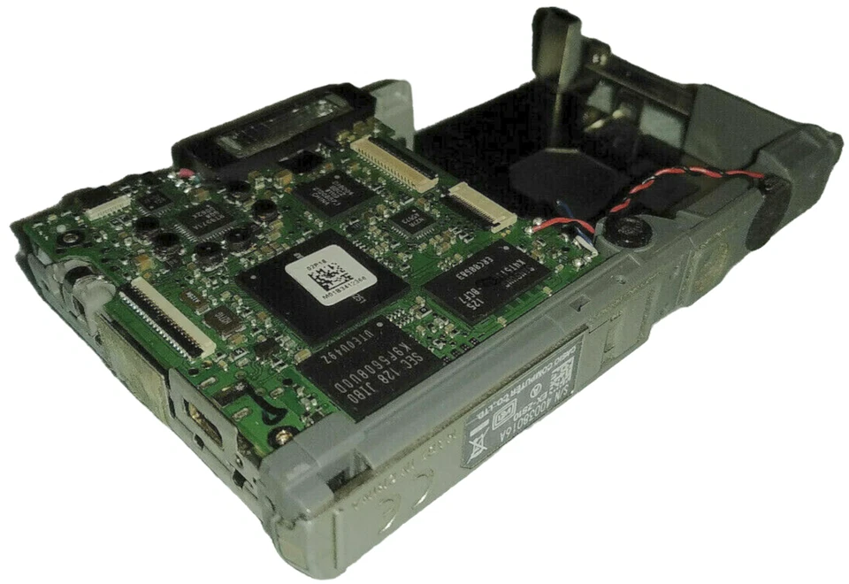 Casio EX-ZS10 Hauptplatine I/O Board mit Bltzlicht, Akkufach und Kartenslot - Bild 3 von 4