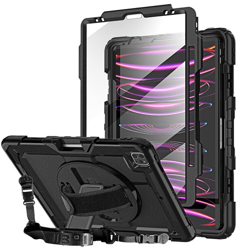 Für iPad Pro 6./5./4./3. Gen 12,9 Zoll Hülle Stoßfest Robust Cover Ständer - Bild 2 von 11
