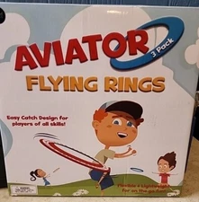 Island Genius 3 Pack Flying Rings for Kids Boys Girls Teens and Adults -  b14