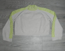 MEDIUM Women's Wild Fable Mock Turtleneck Boxy Pullover Sweater Off-White NWT