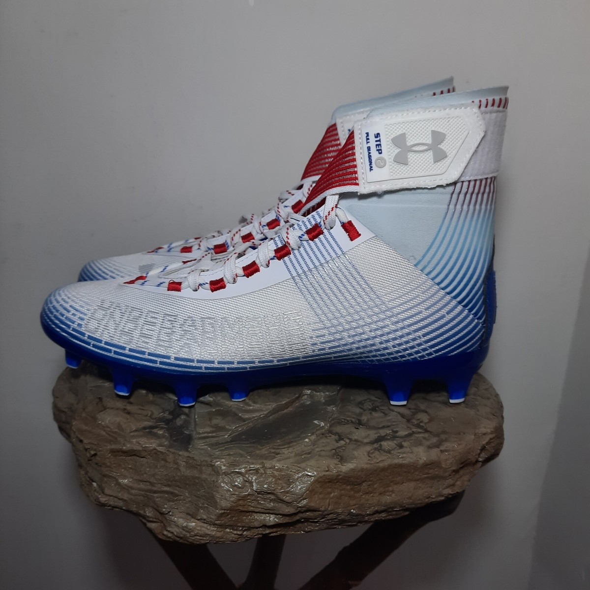 Under Armour Men\'s Highlight MC TX LE Football Cleats 3025854 100 Size 10 New $150 Mens Size 13 Under Armour UA Highlight MC TX LE  main image 4