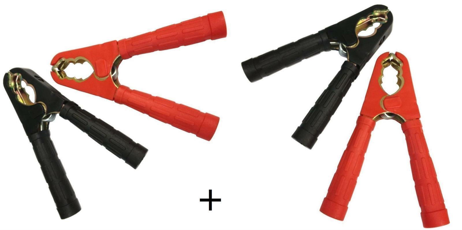 Heavy Duty 400A Fully Insulated Crocodile Clips Jump Lead Booster Cable 2 Pairs