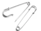 Steel STITCH Holder 2pcs/Kilt Pins Metal Silver Color Large Safety Brooch Pin 3"