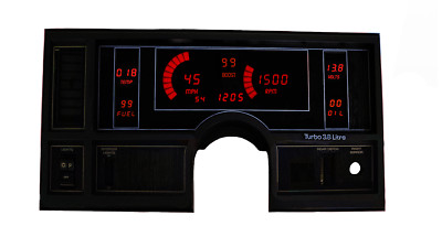 1984-1987 Buick Regal Digital Dash Panel Red LED Gauges Lifetime Warranty