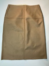 Vintage J. Crew pencil skirt, beige wool blend, zip closure sz 8 Hong Kong