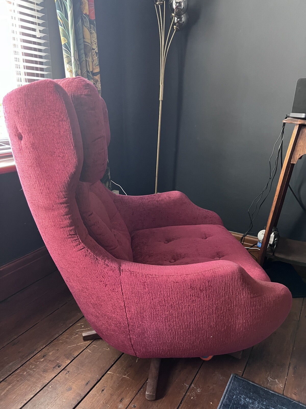 Parker Knoll Statesman Egg Chair, Swivel Armchair Vintage Retro Mid