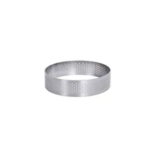 1/4/6pcs Circular Tart Ring Stainless Steel Tartlet Mold Perforated Fruit Pie