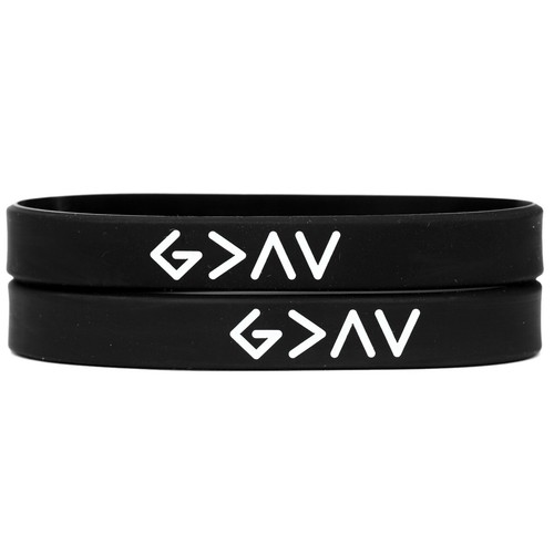 Set of God is Greater than the Highs and Lows Braccialetti - Bracciali in silicone - Foto 4 di 10