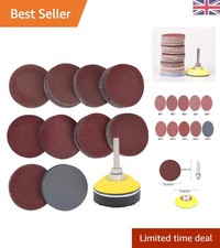 100-Piece Sanding Discs Set, 2 Inch Hook & Loop, Grit 80-3000 for Precision G...